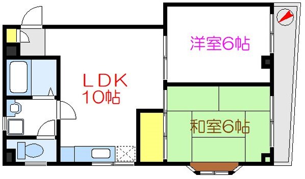 コーポ春IIの物件間取画像